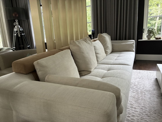 Divano Minotti Blazer - Rodolfo Dordoni - 350 cm - crema - ottime condizioni – Sofà, Textile (photo 5 of 5)