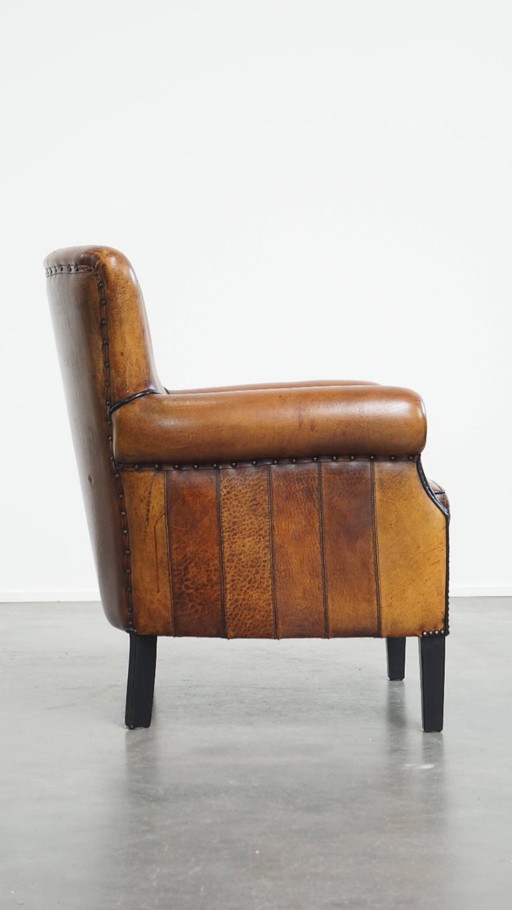 Klassieke schapenleren armchair