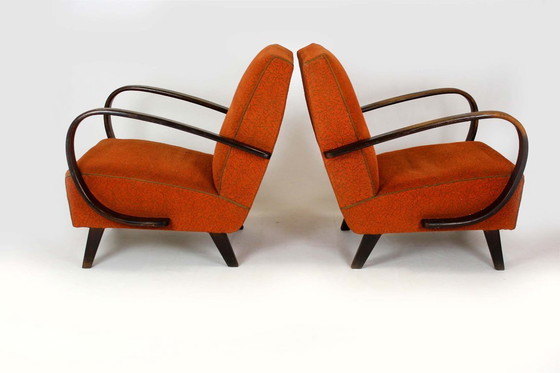 Image 1 of Fauteuils tchèques en bois courbé par Jindřich Halabala pour Up Závody, 1950s, Set de 2