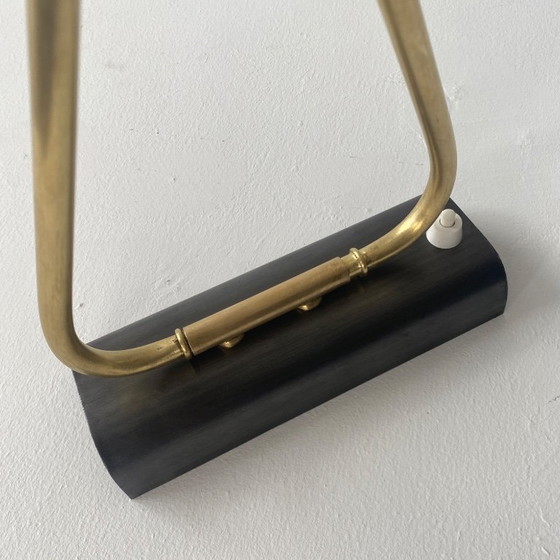 Image 1 of LAMPADA IN OTTONE ANTICO E VETRO PRISMATICO XXL