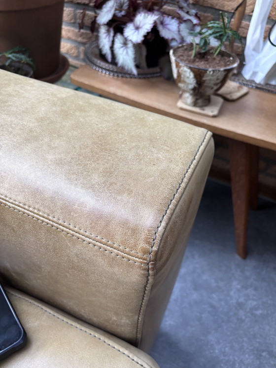 Image 1 of 3-Sitzer Ledersofa im niederländischen Design von Lederland