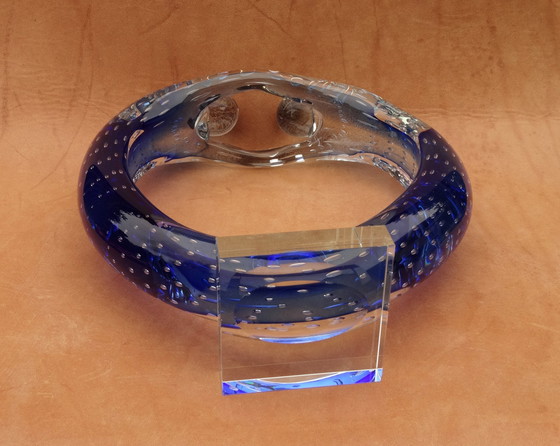 Image 1 of Glaskunst, studioglas, sculptuur "Koppel" Murano 1980