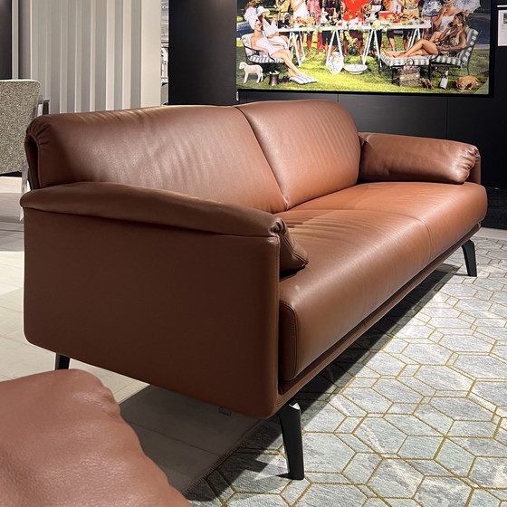 Image 1 of LEOLUX - BORA BALANZA 3-SEATER SOFA IN LEATHER