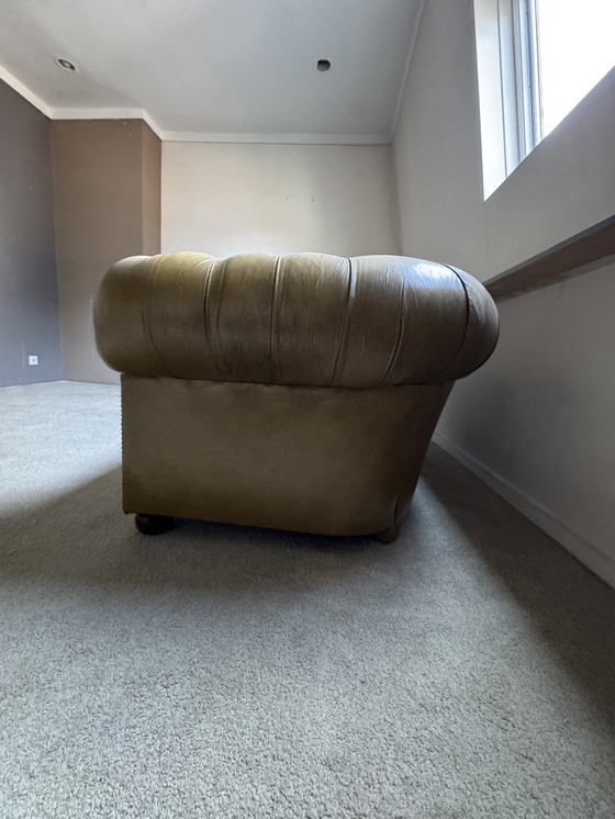 Image 1 of Vintage Chesterfield bank