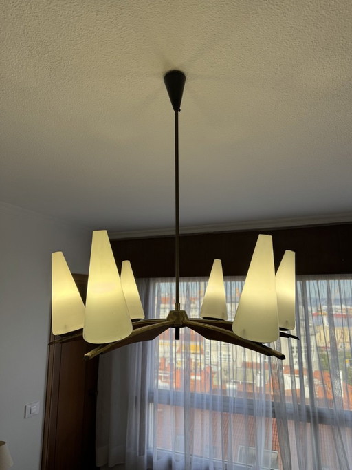 Lampada Rupert Nikoll Anni '50 – hanglampen, Wood