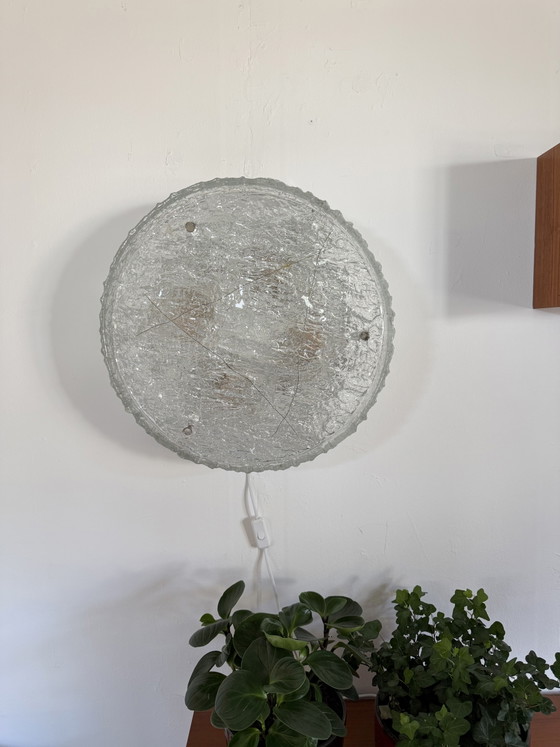 Image 1 of Tabour XL iceglass wall/ceiling lamp, Kaiser Leuchte '70
