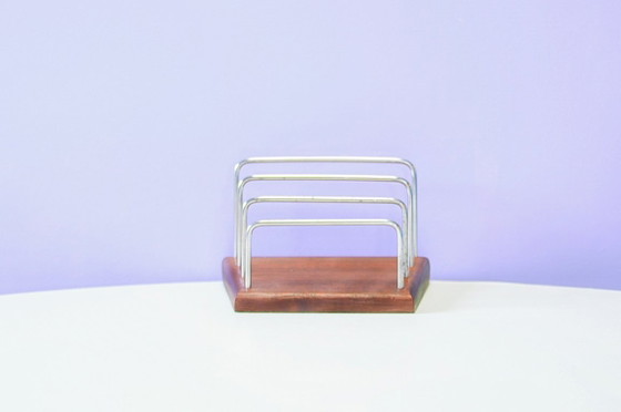 Porte-lettres en teck Supports chromés – Objets déco, Wood (photo 2 of 5)