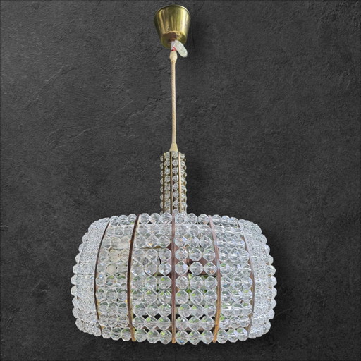 Lampe design vintage par Emil Stejnar pour Rupert Nikoll – hanglampen, Glass, Brass (photo 2 of 5)