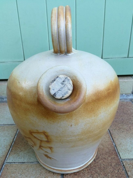 Image 1 of Raro antico vaso in terracotta smaltata del XIX secolo