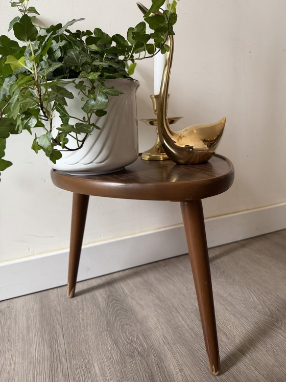 Image 1 of 1970s triangular plant table