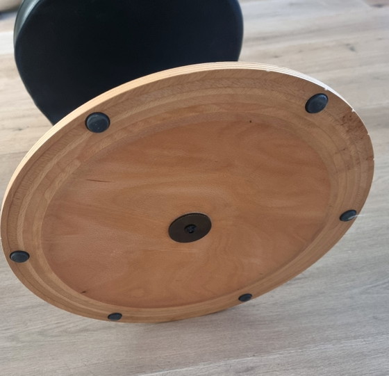 Stokke Peel Subliem Design Zwart Leer – Draaistoelen, Leather, Metal (photo 8 of 8)