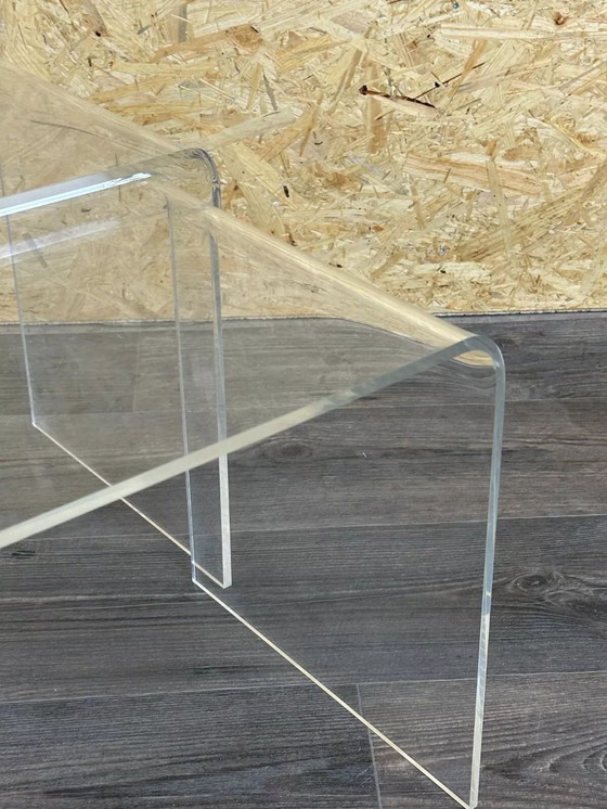 Image 1 of 60s 70s side tables Nesting Tables Acrylic Plastic Space Age Design