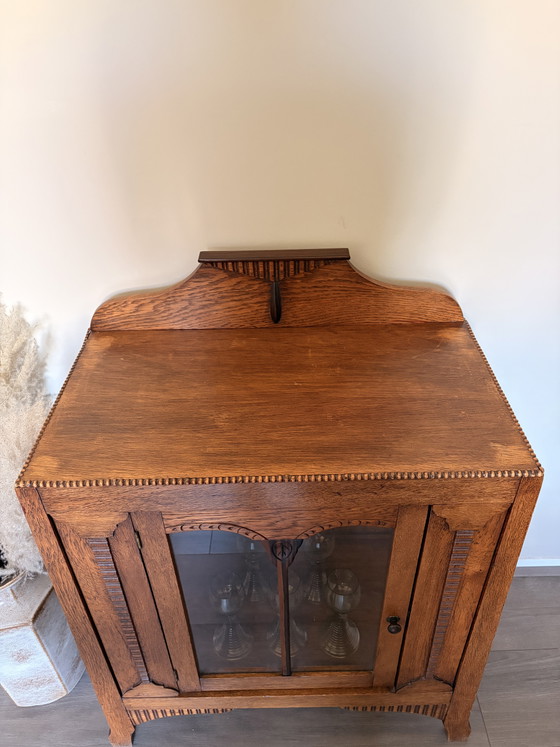 Image 1 of Vintage Art Deco tea cabinet, Amsterdam School style