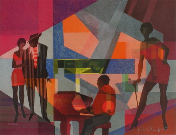 Image 1 of Lithographie vintage "Ginger" de Sacha Chimkevitch