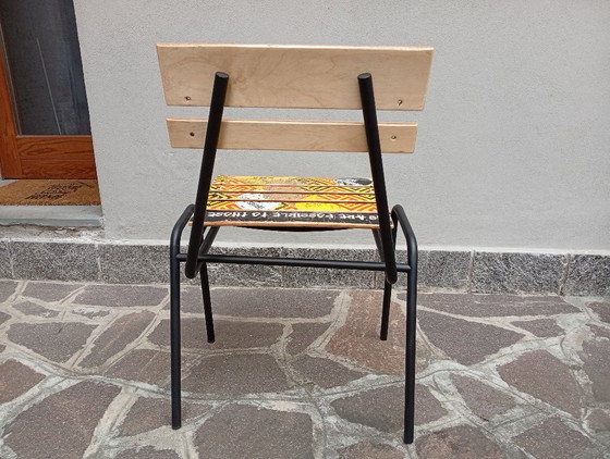 Three Unique Chairs - Skateboard & Recycled Design - Limited Edition Three Unique Pieces – Side chairs, Iron (photo 10 of 15)