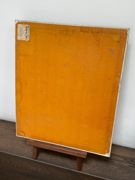 Image 1 of Cuadro antiguo, óleo sobre cartón, firmado Govrivetz.