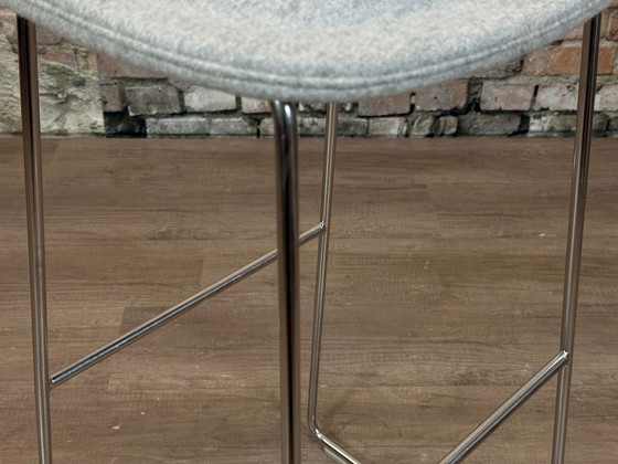 Cappellini Hi Pad Tabouret – Tissu Gris | Jasper Morrison – Tabourets de bar, Metal, Textile (photo 5 of 6)