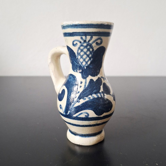 Image 1 of Ambachtelijk Korond Aardewerk Set (2 stuks) | Transsylvanische Volkskunst | Handgeschilderd