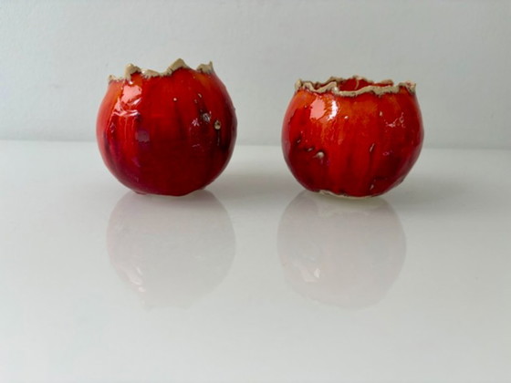Portacandele a Tulipano Artigianali – Pezzi Unici Fatti a Mano – Ceramic (photo 8 of 10)