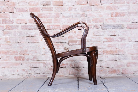Restored Art Deco Armchair, by Josef Frank for Thonet, Beech, Czech, 1930s – Wood (photo 4 of 11)