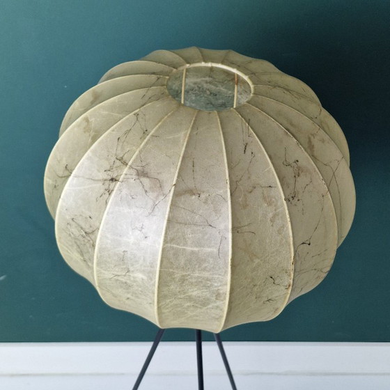 Image 1 of Lampadaire vintage en forme de cocon de Goldkant Leuchten – Allemagne, années 1960/70