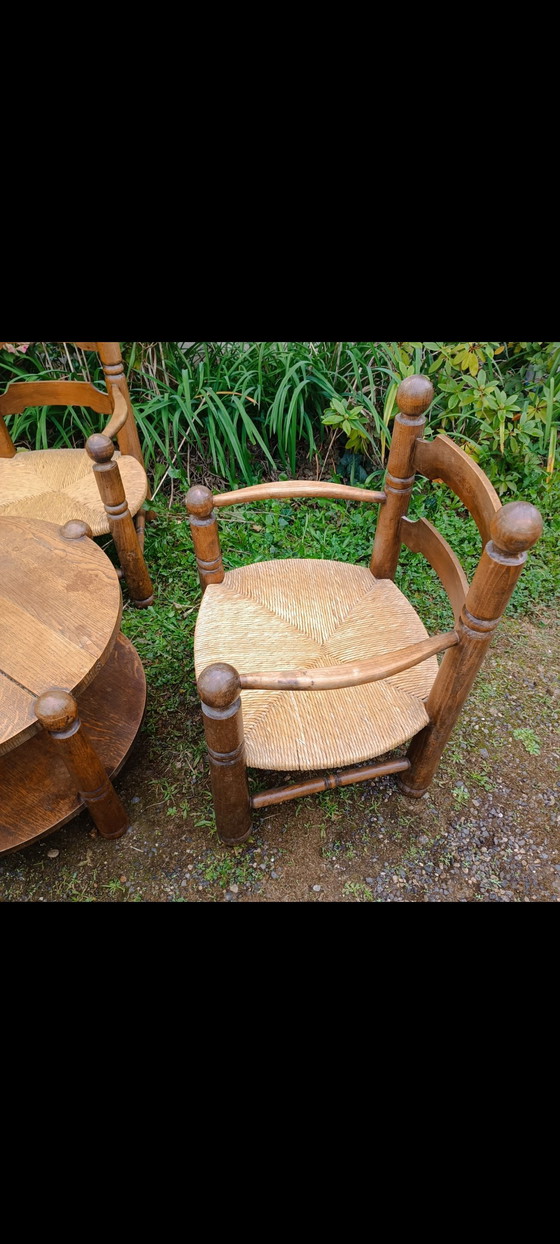 Image 1 of Set 4 Fauteuils Et 1 Table Charles Dudouyt 1940