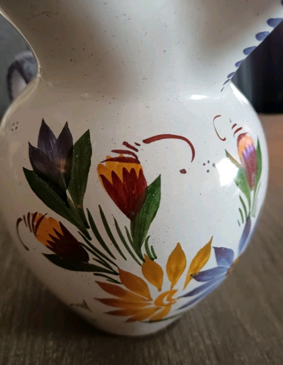 Image 1 of Jarra de mayólica bretona R. Tion de la década de 1920