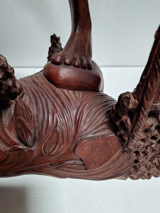 Image 1 of Balinesische Hartholzstatue eines Fischers