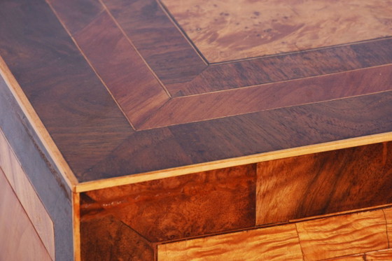 Portagioie Biedermeier restaurato, in frassino, acero, abete rosso e noce, di fabbricazione ceca, risalente (photo 4 of 16)