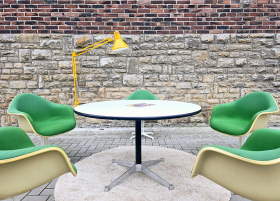 Image 1 of Herman Miller eetkamerset met stoelen, eettafel, vintage eetkamerset uit de jaren 60/70, kantoor