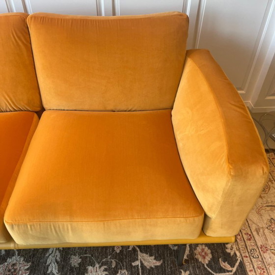 Poltrona Frau Happy Jack 3-Seater Sofa – Couches, Metal, Velvet (photo 5 of 6)