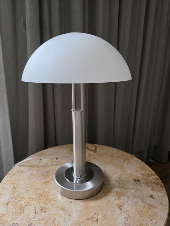 Tischlampe in Edelstahl-Chrom – Light 4 you, Tischlampen, Glas, Rostfreier Stahl (photo 2 of 6)