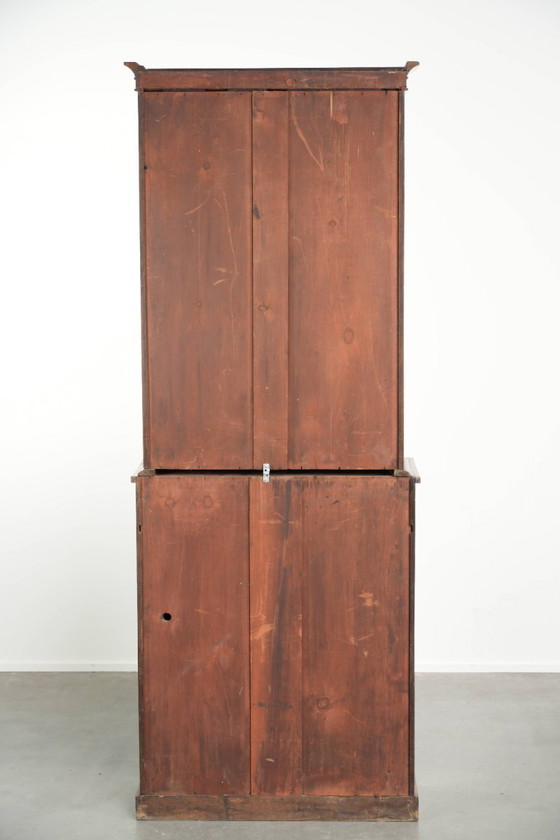 Elegante librería/vitrina inglesa antigua del siglo XIX, con llave en funcionamiento. – Wood (photo 4 of 11)