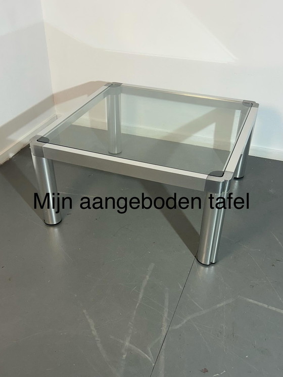 Image 1 of Mesa de centro de aluminio '1970