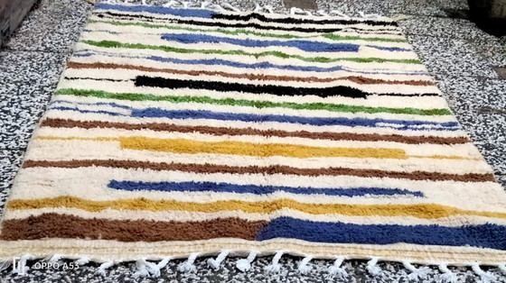 Image 1 of Tapis berbère en laine noué à la main, 243 x 168 cm