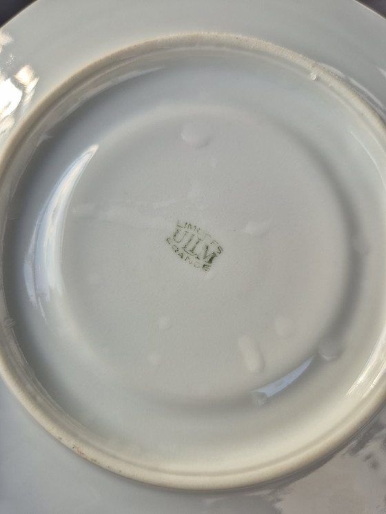 Image 1 of ULIM Limoges theeservies - années 50/60 - Bloemenporselein in landelijke stijl