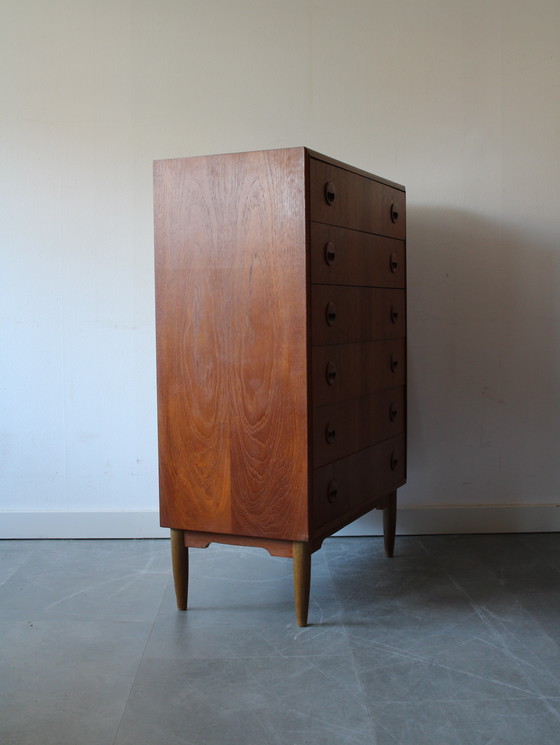 Image 1 of Vintage Danish teak chest of drawers