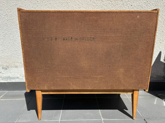 Zweedse Teak Boekenkast met Kast, jaren 60, Boekenkasten, Hout, Bruin, 1960 (foto 8 van 8)