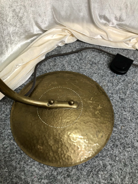 Mid Century Arc Floor Lamp Brass 50s 60s, Floor lights, Orange (photo 12 of 15)