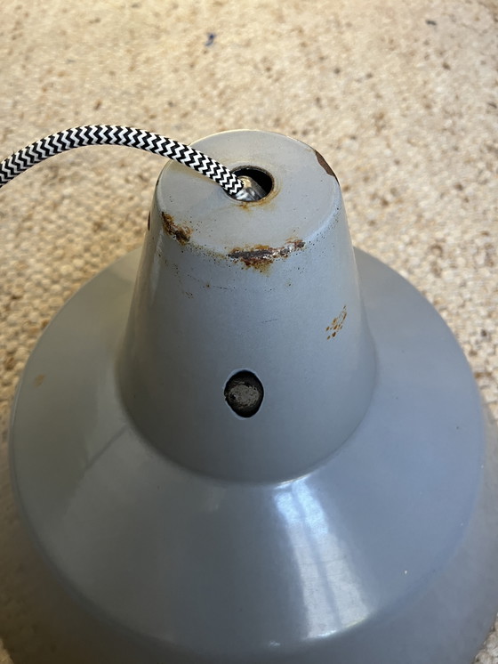 Image 1 of Louis Poulsen Vintage Hanglamp Grijs Emaille