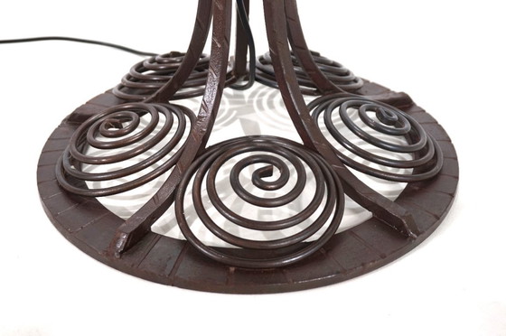 Image 1 of Lampadaire Art Nouveau en fer forgé, 1920