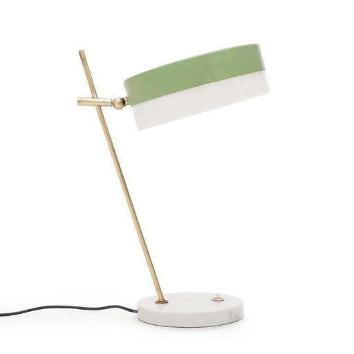 Marble and brass table lamp by Stilux, 1950s