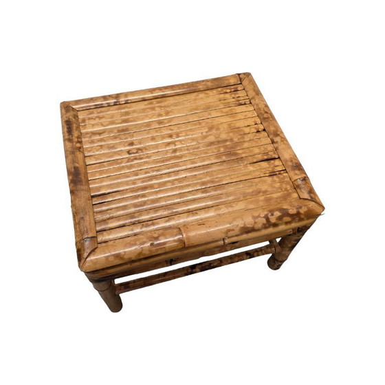 Image 1 of Vintage bamboo plant table