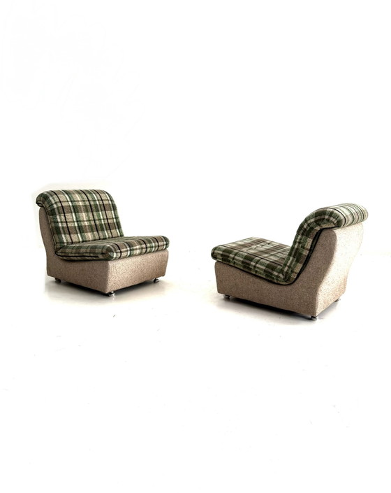 Set van 2 vintage fauteuils, Duitsland ‘80 – Metal, Wood (photo 4 of 11)