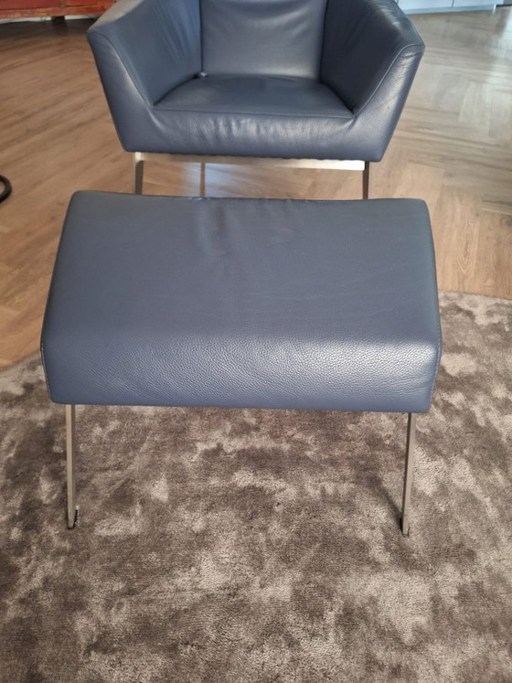 Sillón Leolux con reposapiés – Sillones, Leather, Metal (photo 3 of 5)