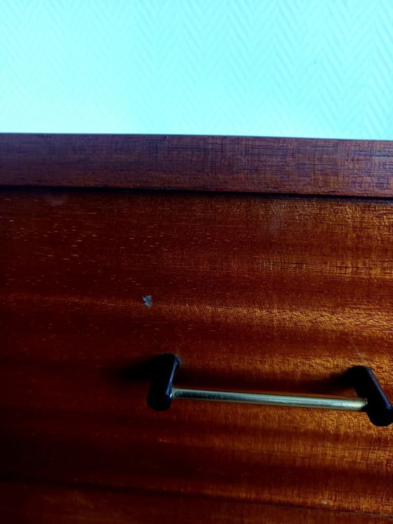 1950s mid-century vintage splayed leg chest of drawers – Wood (photo 17 of 22)