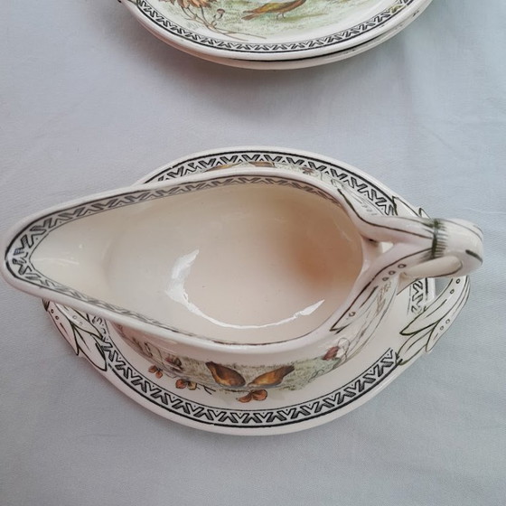 Antique Victorian Sauce Boat Set (4 Pieces). Brown-Westhead, Moore&Co. – Crockery, Ceramic (photo 12 of 13)