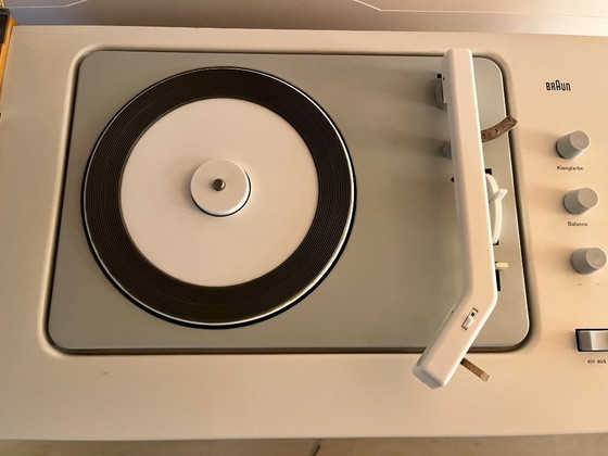 Image 1 of Tourne Disque Radio Braun SK 61 Phonosuper Dieter Rams Hans Gugelot Vintage Bauhaus