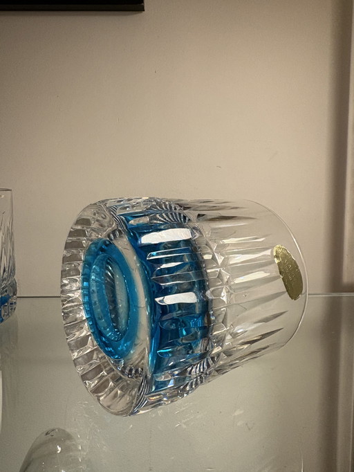 Set da whisky in cristallo tagliato a mano vintage Maestri Muranesi