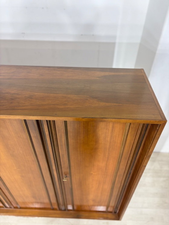 Image 1 of Prachtige vintage kast met vakken / archiefkast / dressoir / kantoorkast / kledingkast in mid-century modern stijl